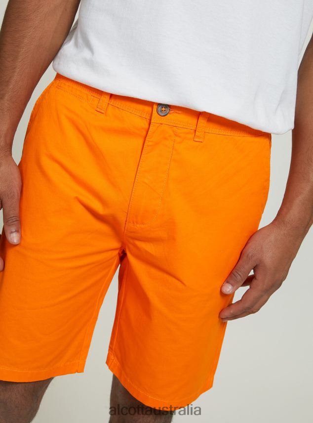 Plain Twill Bermuda Shorts Men 2TH442764 BLACK Alcott Clothing