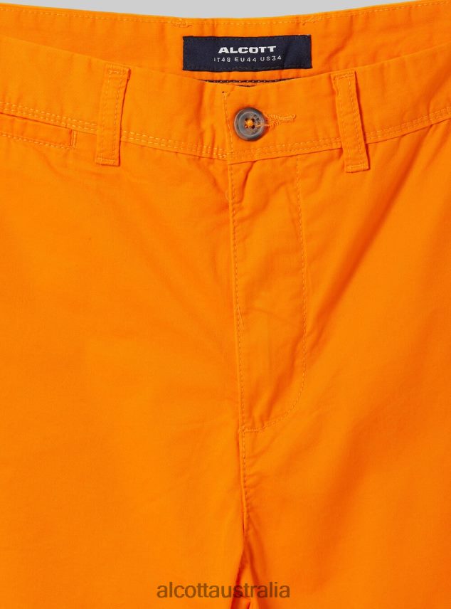 Plain Twill Bermuda Shorts Men 2TH442764 BLACK Alcott Clothing