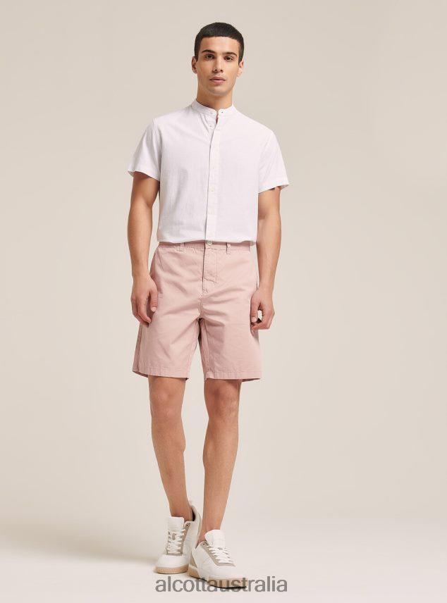 Plain Twill Bermuda Shorts Men 2TH442928 BLACK Alcott Clothing