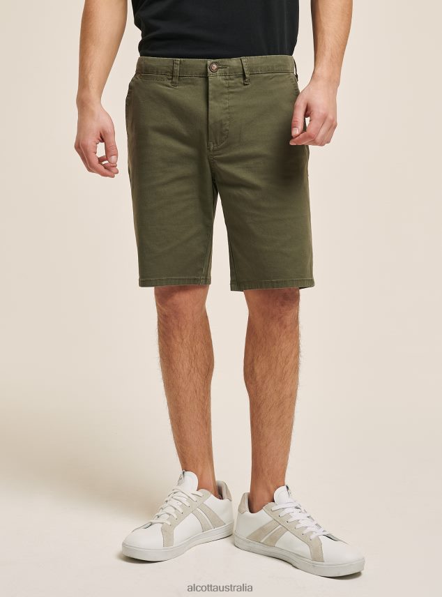 Plain Twill Bermuda Shorts Men 2TH442961 BLUE NAVY Alcott Clothing