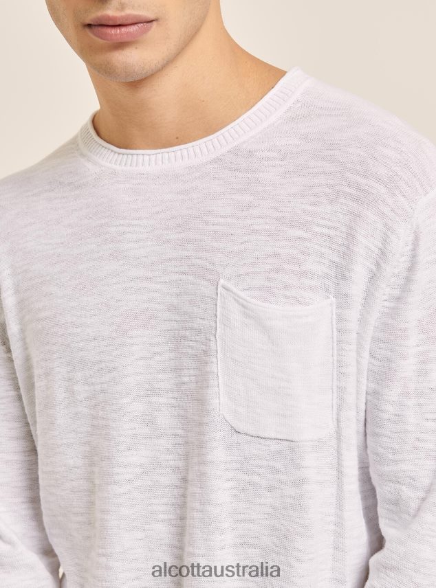 Pullover With Roll Neck And Breast Pocket Men 2TH4421182 BK2 PIRATE BLACK Alcott Clothing