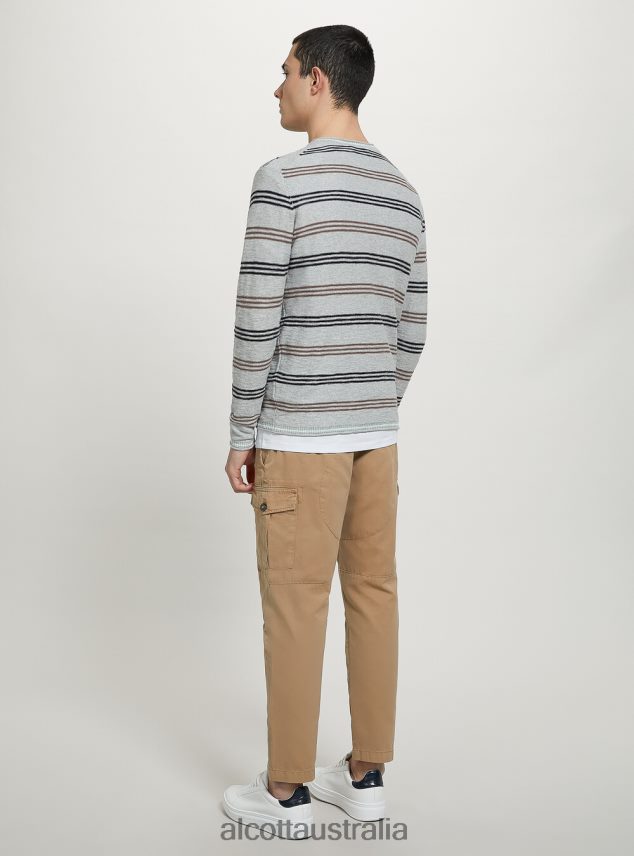 Pullover With Roll Neck And Breast Pocket Men 2TH4421183 BK2 PIRATE BLACK Alcott Clothing