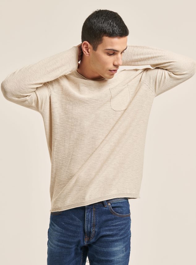 Pullover With Roll Neck And Breast Pocket Men 2TH442837 BK2 PIRATE BLACK Alcott Clothing