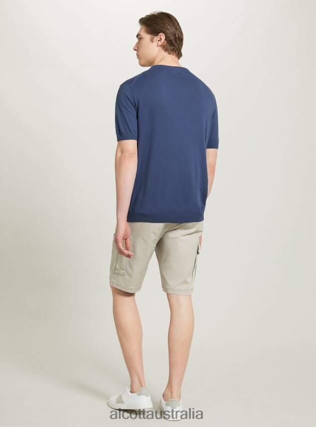 Short-Sleeved Cotton Pullover Men 2TH4421041 BK1 BLACK Alcott Clothing