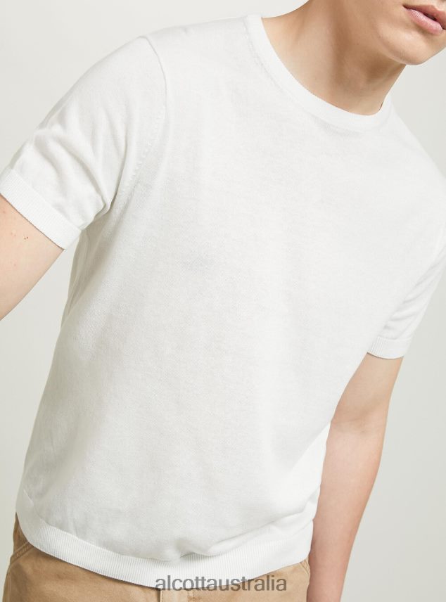 Short-Sleeved Cotton Pullover Men 2TH442630 BK1 BLACK Alcott Clothing