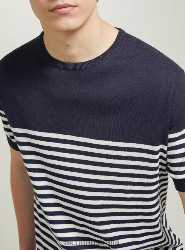 Short-Sleeved Cotton Pullover Men 2TH442633 BK1 BLACK Alcott Clothing