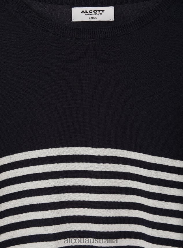 Short-Sleeved Cotton Pullover Men 2TH442633 BK1 BLACK Alcott Clothing