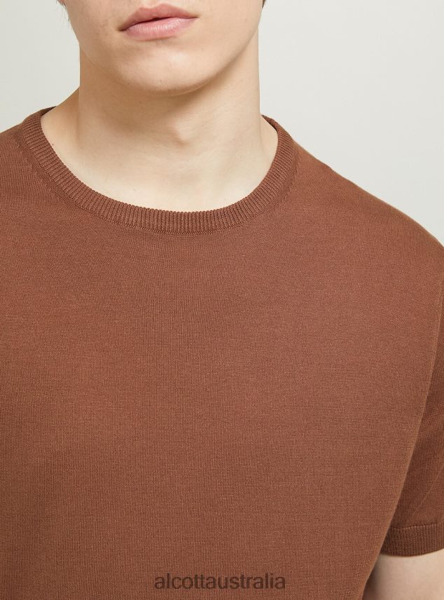 Short-Sleeved Cotton Pullover Men 2TH442802 BK1 BLACK Alcott Clothing