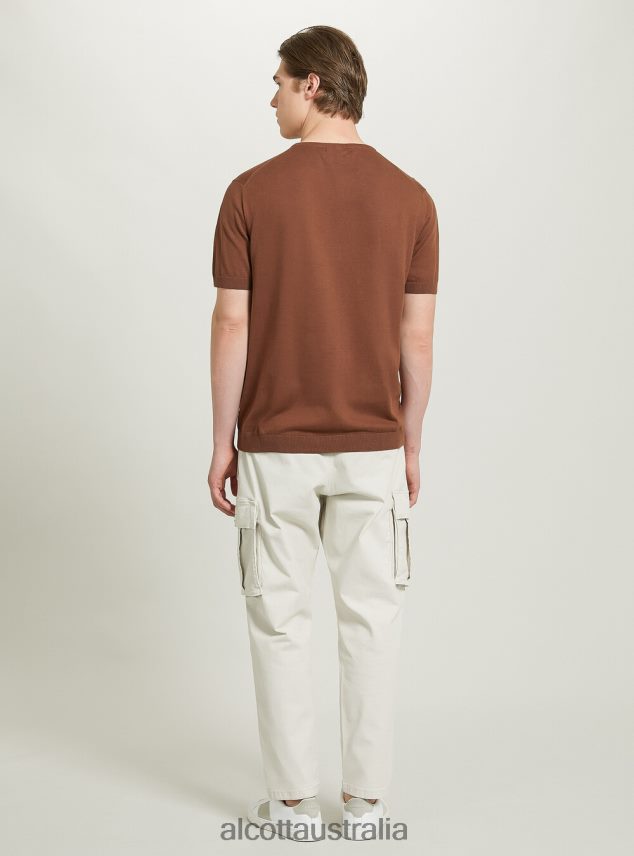 Short-Sleeved Cotton Pullover Men 2TH442802 BK1 BLACK Alcott Clothing