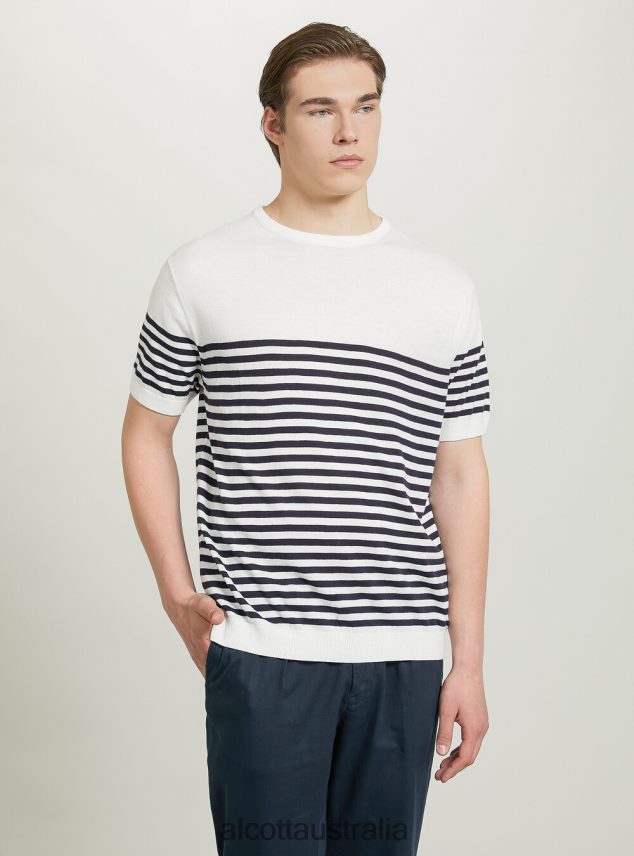 Short-Sleeved Cotton Pullover Men 2TH442870 BK1 BLACK Alcott Clothing