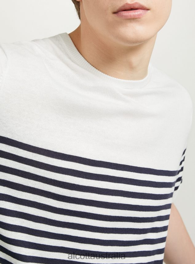 Short-Sleeved Cotton Pullover Men 2TH442870 BK1 BLACK Alcott Clothing