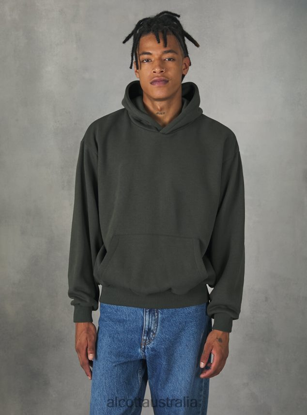 Boxy Fit Hooded Sweatshirt Men 2TH4421009 SA2 SAND MEDIUM Alcott Clothing