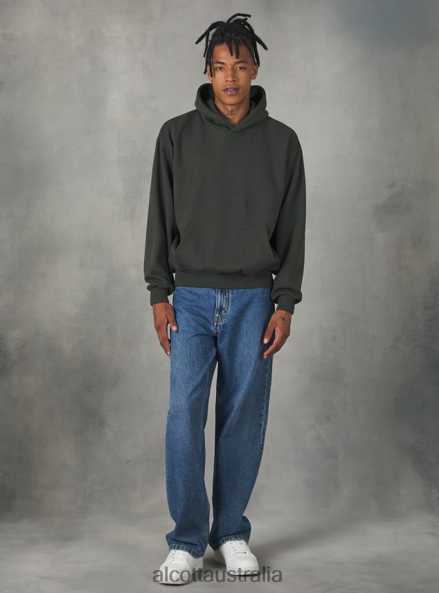 Boxy Fit Hooded Sweatshirt Men 2TH4421009 SA2 SAND MEDIUM Alcott Clothing