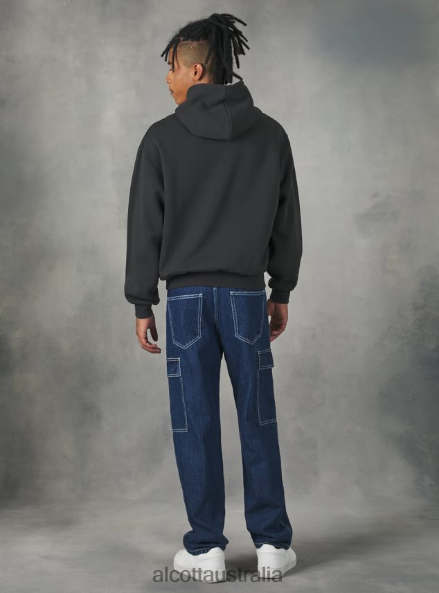 Boxy Fit Hooded Sweatshirt Men 2TH442758 SA2 SAND MEDIUM Alcott Clothing