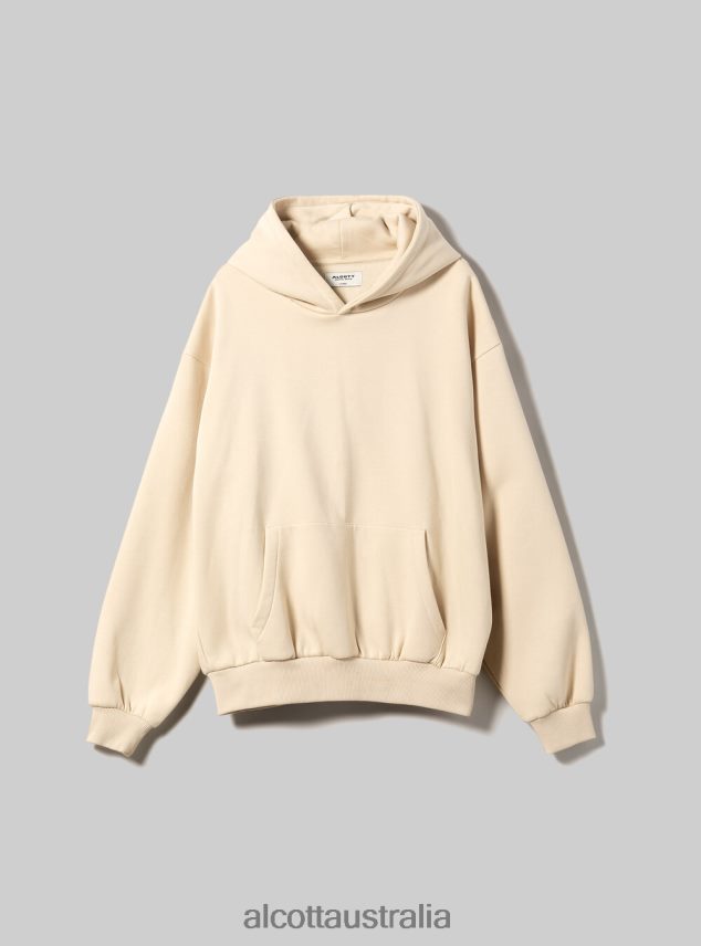 Boxy Fit Hooded Sweatshirt Men 2TH442794 SA2 SAND MEDIUM Alcott Clothing