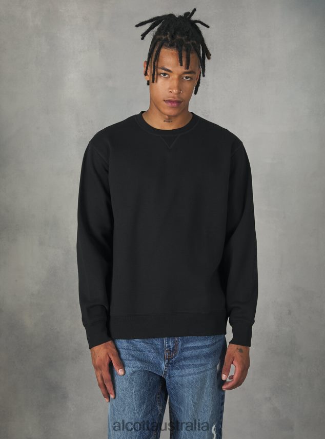 Crew-Neck Sweatshirt Men 2TH4421006 WH2 WHITE Alcott Clothing