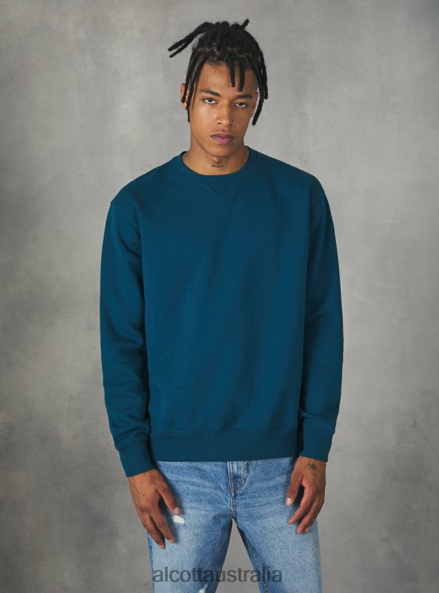 Crew-Neck Sweatshirt Men 2TH4421130 WH2 WHITE Alcott Clothing