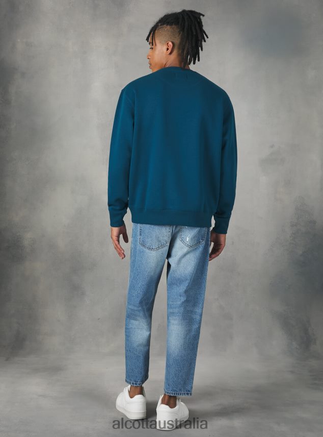 Crew-Neck Sweatshirt Men 2TH4421130 WH2 WHITE Alcott Clothing