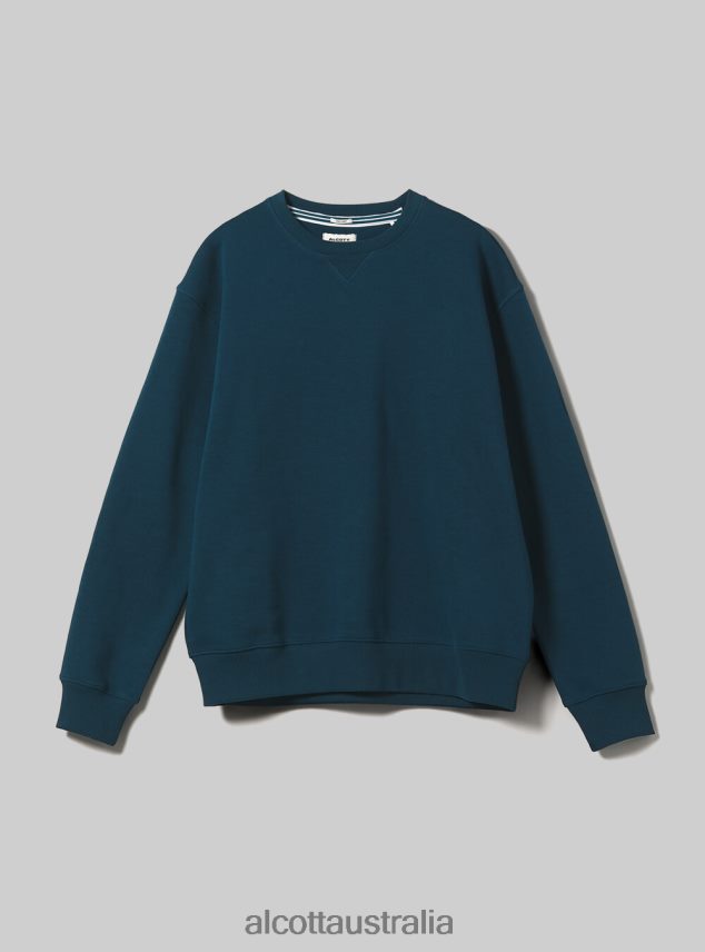 Crew-Neck Sweatshirt Men 2TH4421130 WH2 WHITE Alcott Clothing