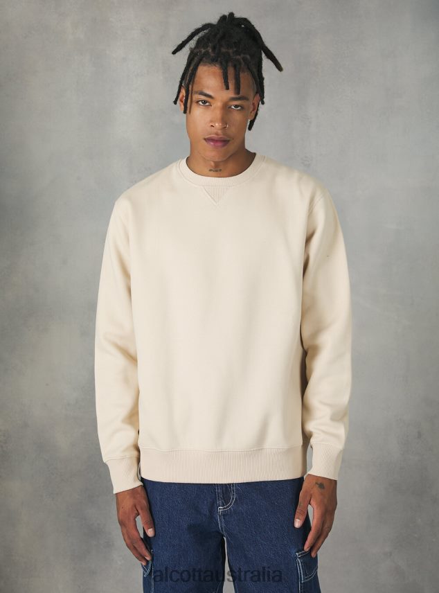 Crew-Neck Sweatshirt Men 2TH442822 WH2 WHITE Alcott Clothing