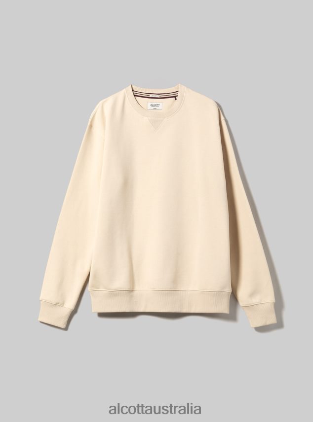 Crew-Neck Sweatshirt Men 2TH442822 WH2 WHITE Alcott Clothing