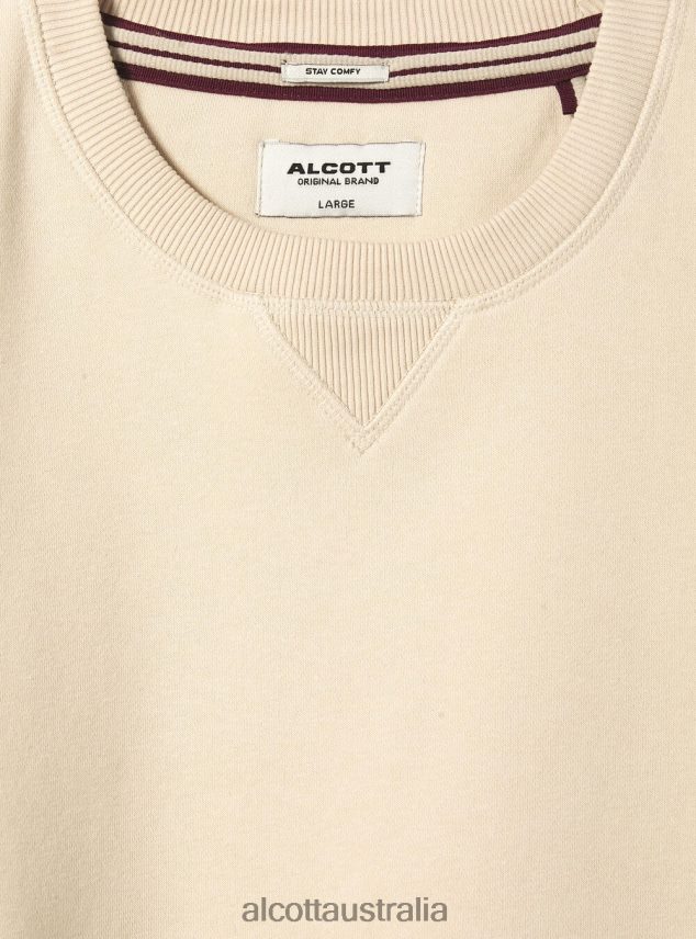 Crew-Neck Sweatshirt Men 2TH442822 WH2 WHITE Alcott Clothing