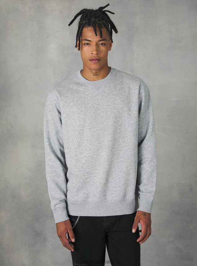 Crew-Neck Sweatshirt Men 2TH442937 WH2 WHITE Alcott Clothing