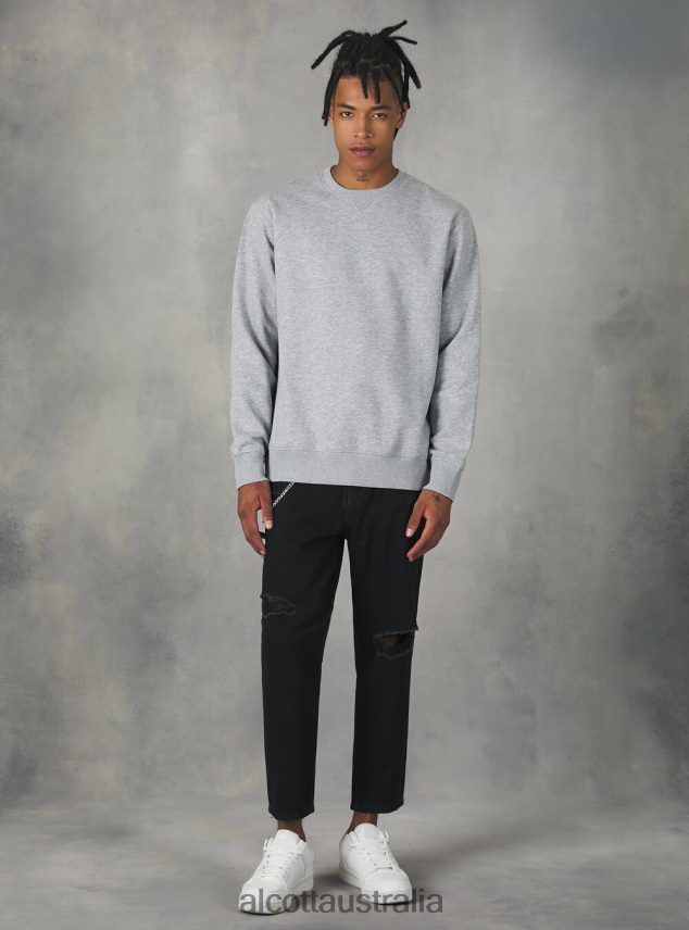 Crew-Neck Sweatshirt Men 2TH442937 WH2 WHITE Alcott Clothing