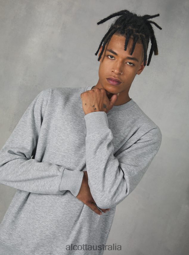 Crew-Neck Sweatshirt Men 2TH442937 WH2 WHITE Alcott Clothing