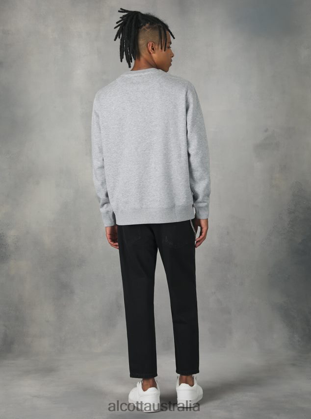 Crew-Neck Sweatshirt Men 2TH442937 WH2 WHITE Alcott Clothing