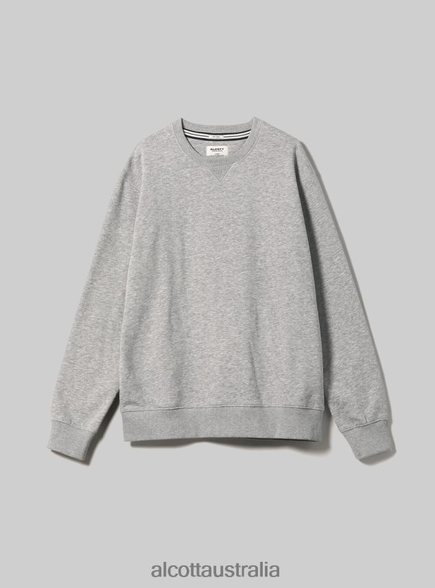 Crew-Neck Sweatshirt Men 2TH442937 WH2 WHITE Alcott Clothing