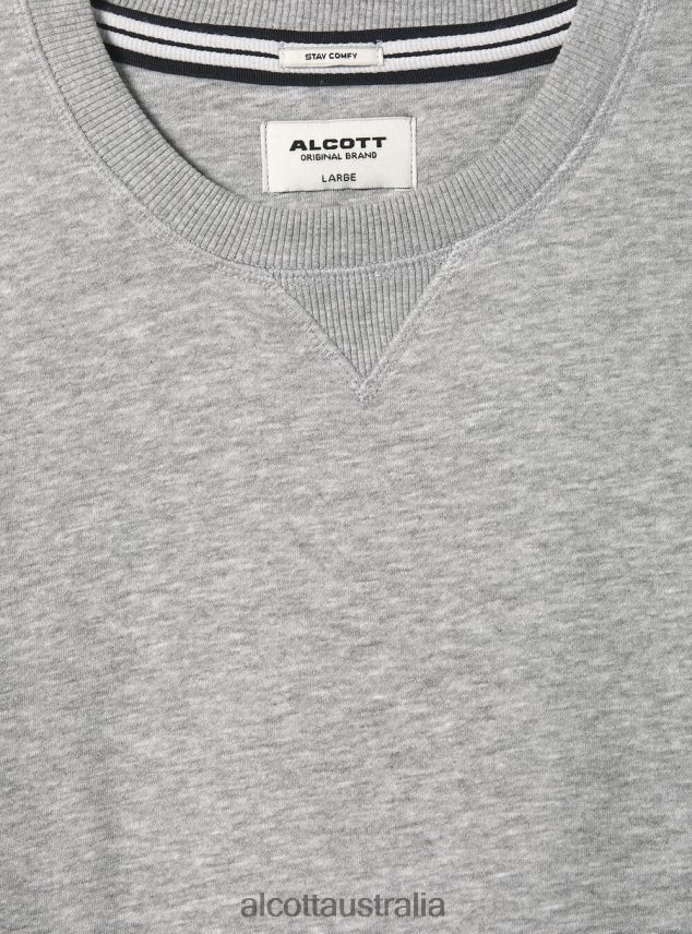 Crew-Neck Sweatshirt Men 2TH442937 WH2 WHITE Alcott Clothing