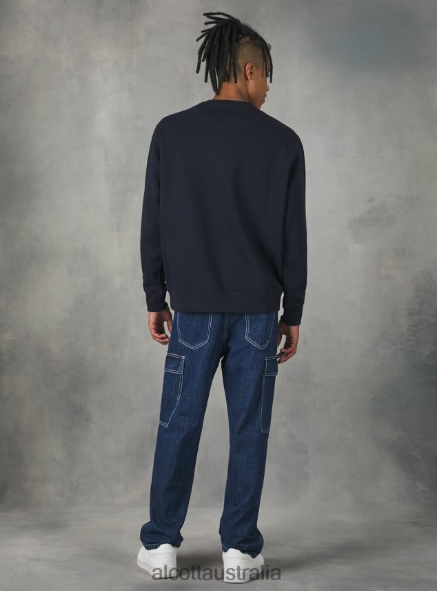 Crew-Neck Sweatshirt Men 2TH442939 WH2 WHITE Alcott Clothing