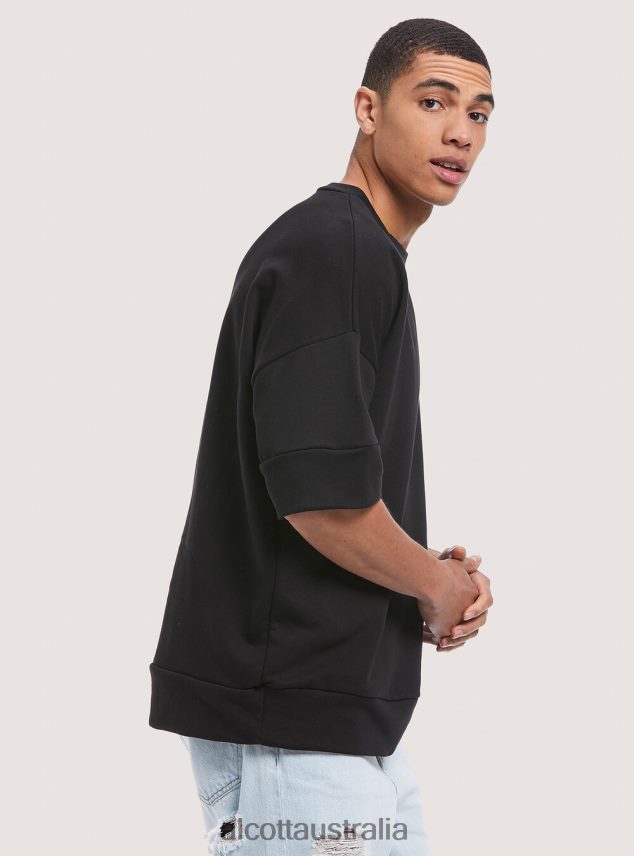 Short-Sleeved Sweatshirt Men 2TH442989 BK1 BLACK Alcott Clothing