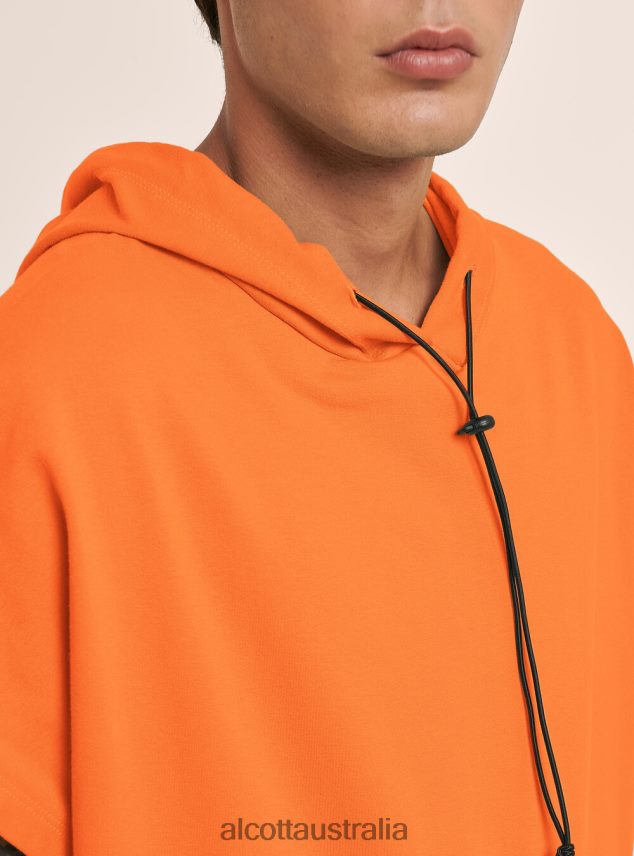 Sleeveless Hooded Sweatshirt Men 2TH442873 OR3 ORANGE LIGHT Alcott Clothing