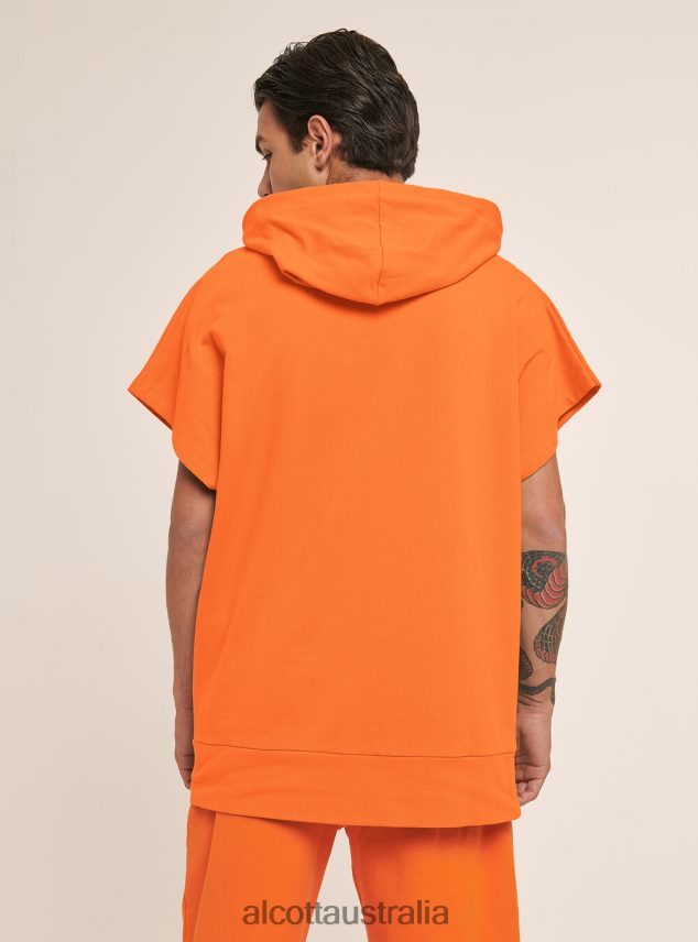 Sleeveless Hooded Sweatshirt Men 2TH442873 OR3 ORANGE LIGHT Alcott Clothing