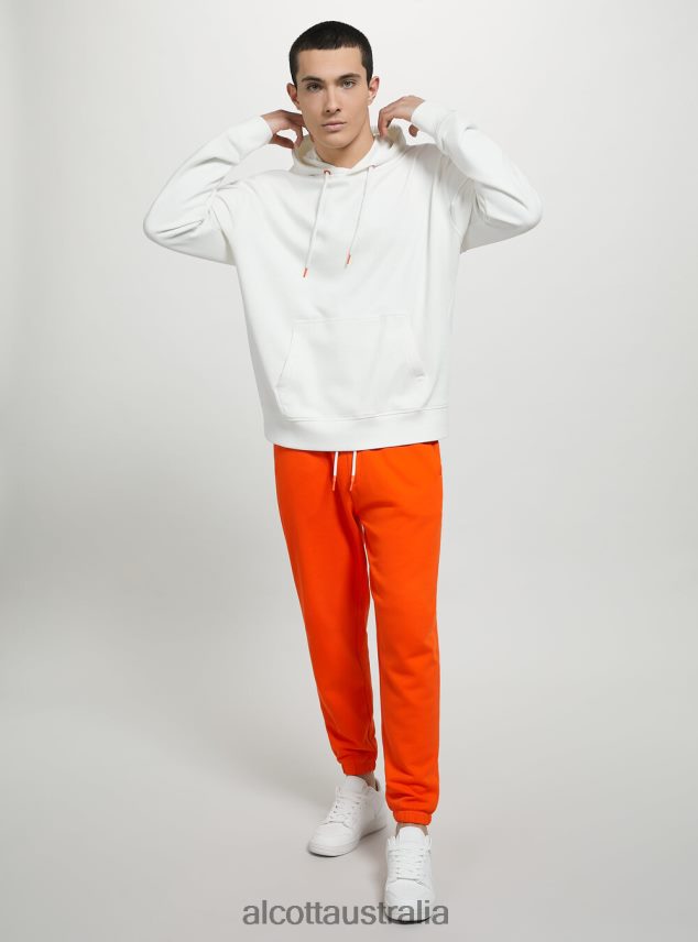 Sweatshirt With Hood And Pouch Pocket Men 2TH442661 WH1 OFF WHITE Alcott Clothing