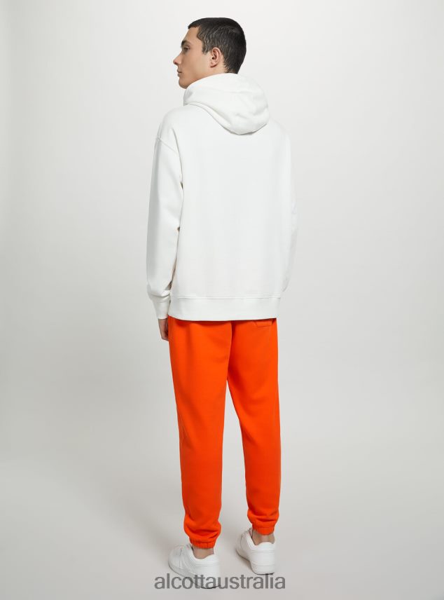 Sweatshirt With Hood And Pouch Pocket Men 2TH442661 WH1 OFF WHITE Alcott Clothing