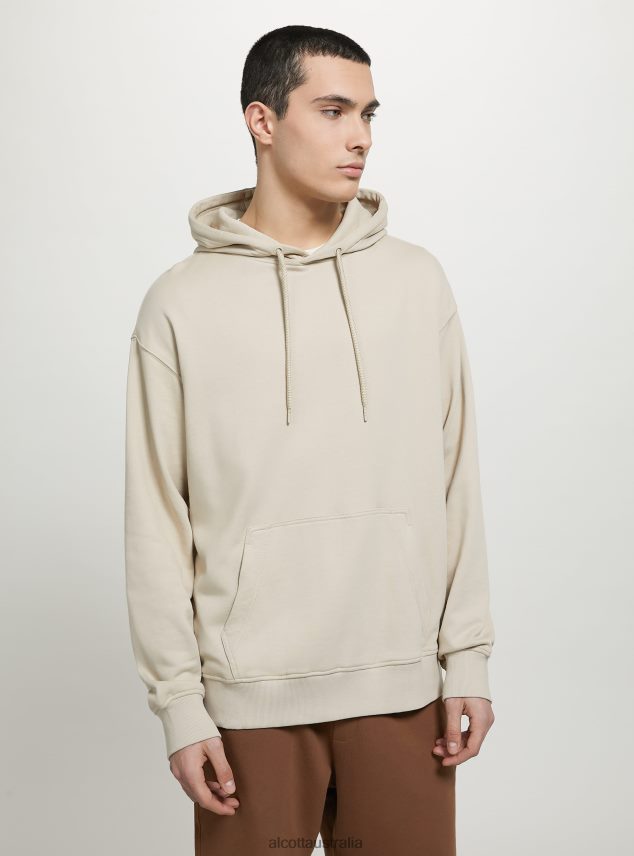 Sweatshirt With Hood And Pouch Pocket Men 2TH442680 WH1 OFF WHITE Alcott Clothing