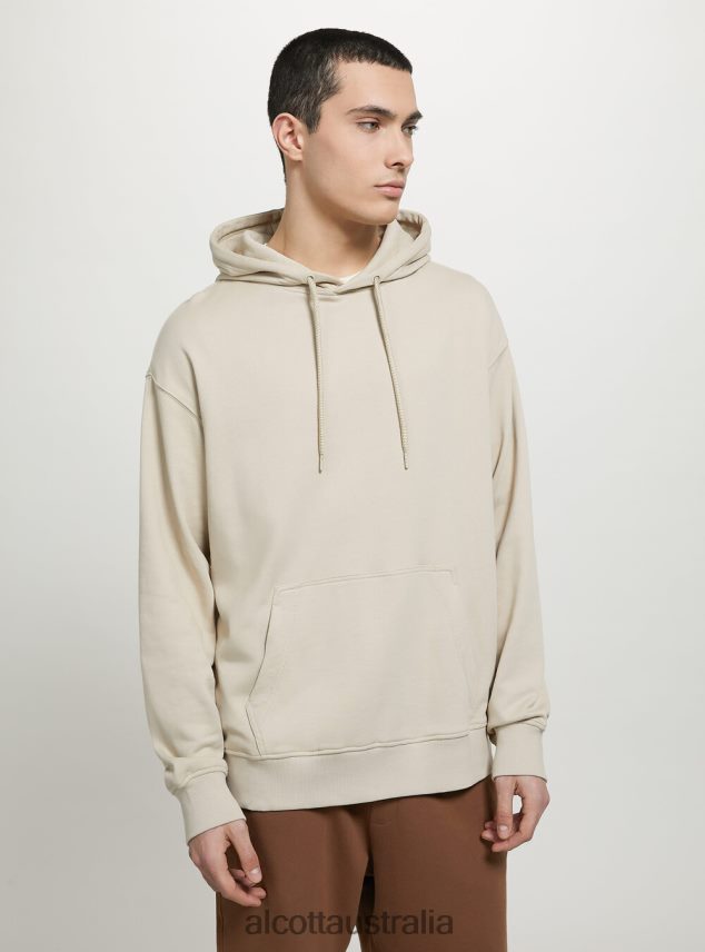 Sweatshirt With Hood And Pouch Pocket Men 2TH442680 WH1 OFF WHITE Alcott Clothing