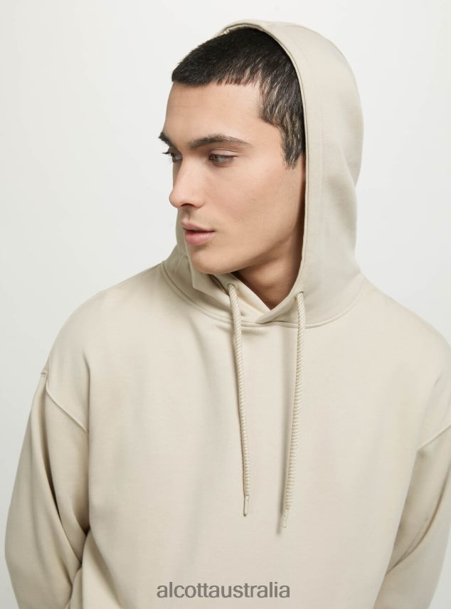 Sweatshirt With Hood And Pouch Pocket Men 2TH442680 WH1 OFF WHITE Alcott Clothing