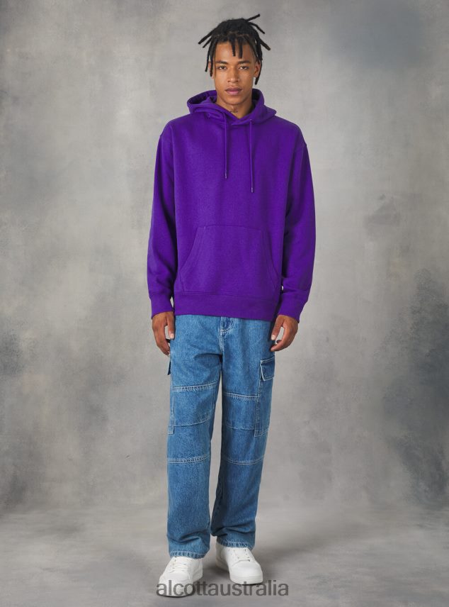 Sweatshirt With Hood And Pouch Pocket Men 2TH442710 WH2 WHITE Alcott Clothing