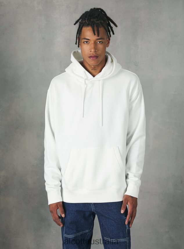Sweatshirt With Hood And Pouch Pocket Men 2TH442814 WH2 WHITE Alcott Clothing