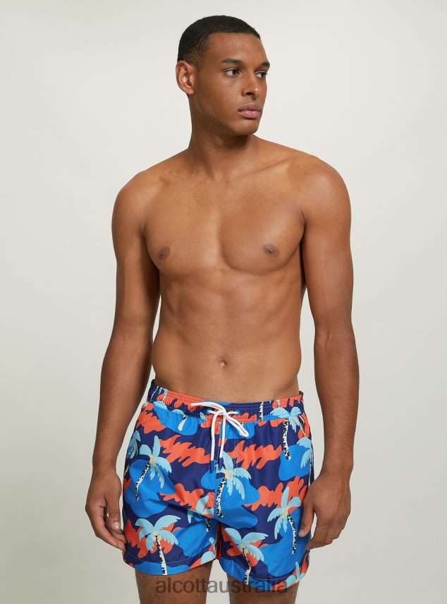 Camouflage Print Swimsuit Men 2TH442876 CAMUFLAGE FLUO Alcott Clothing