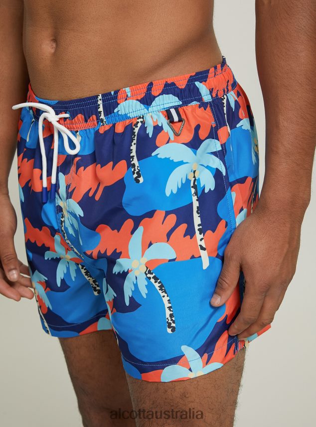 Camouflage Print Swimsuit Men 2TH442876 CAMUFLAGE FLUO Alcott Clothing