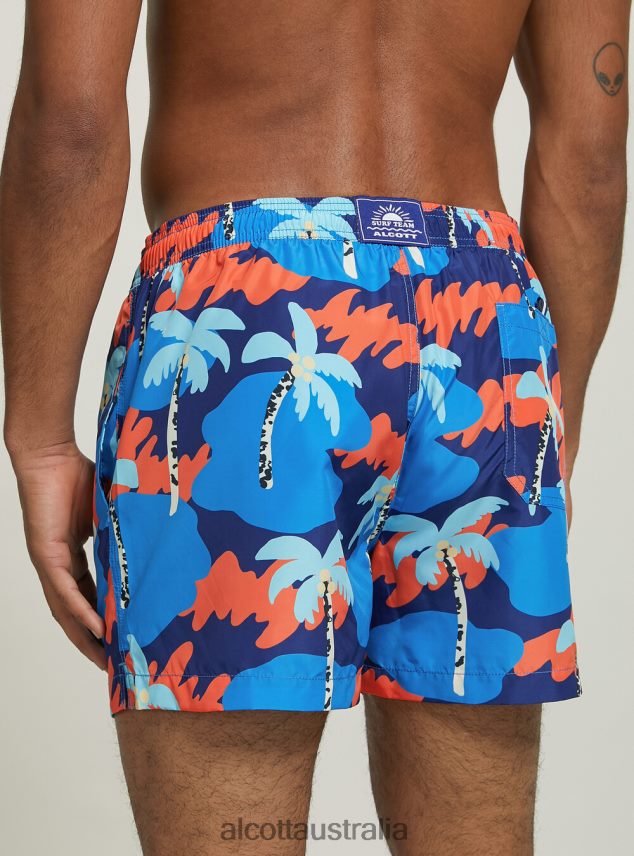 Camouflage Print Swimsuit Men 2TH442876 CAMUFLAGE FLUO Alcott Clothing