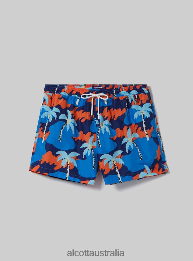 Camouflage Print Swimsuit Men 2TH442876 CAMUFLAGE FLUO Alcott Clothing