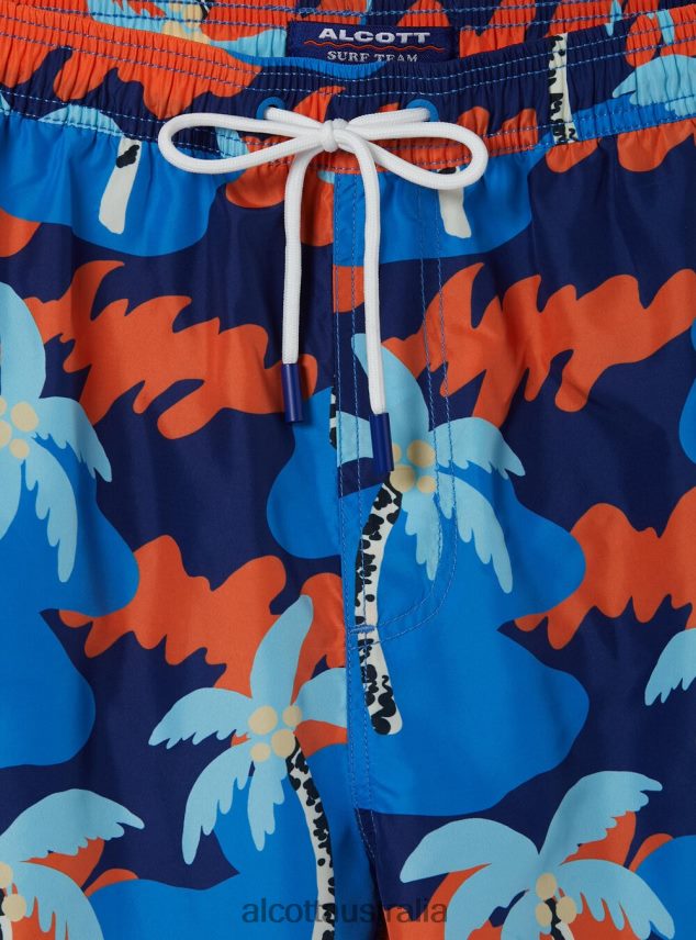 Camouflage Print Swimsuit Men 2TH442876 CAMUFLAGE FLUO Alcott Clothing