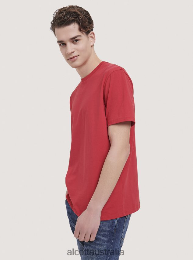 Basic Cotton T-Shirt Men 2TH442781 WHITE Alcott Clothing