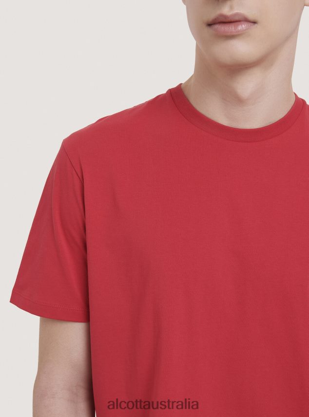 Basic Cotton T-Shirt Men 2TH442781 WHITE Alcott Clothing